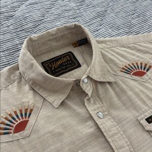Howler Brothers Deluxe Gaucho Western Crosscut Pearl Snap Shirt